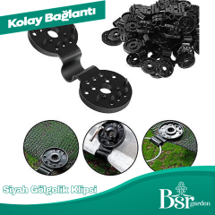 Siyah Gölgelik Klipsi 50 Adet Bsr Garden