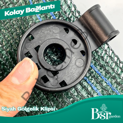 Siyah Gölgelik Klipsi 250 Adet Bsr Garden