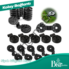 Siyah Gölgelik Klipsi 500 Adet Bsr Garden