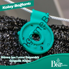Yeşil Gölgelik Klipsi UV Katkılı 250 Adet Bsr Garden