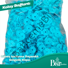 Mavi Gölgelik Klipsi UV Katkılı 100 Adet Bsr Garden