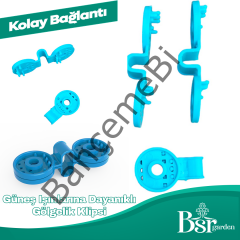 Mavi Gölgelik Klipsi UV Katkılı 250 Adet Bsr Garden