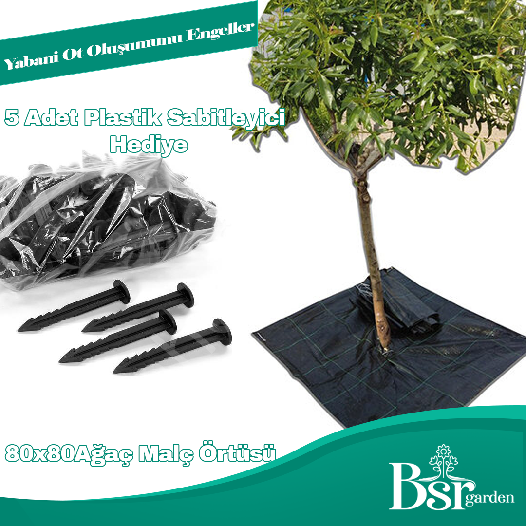 Ağaç Taban Örtüsü 80x80 1 Adet Bsr Garden