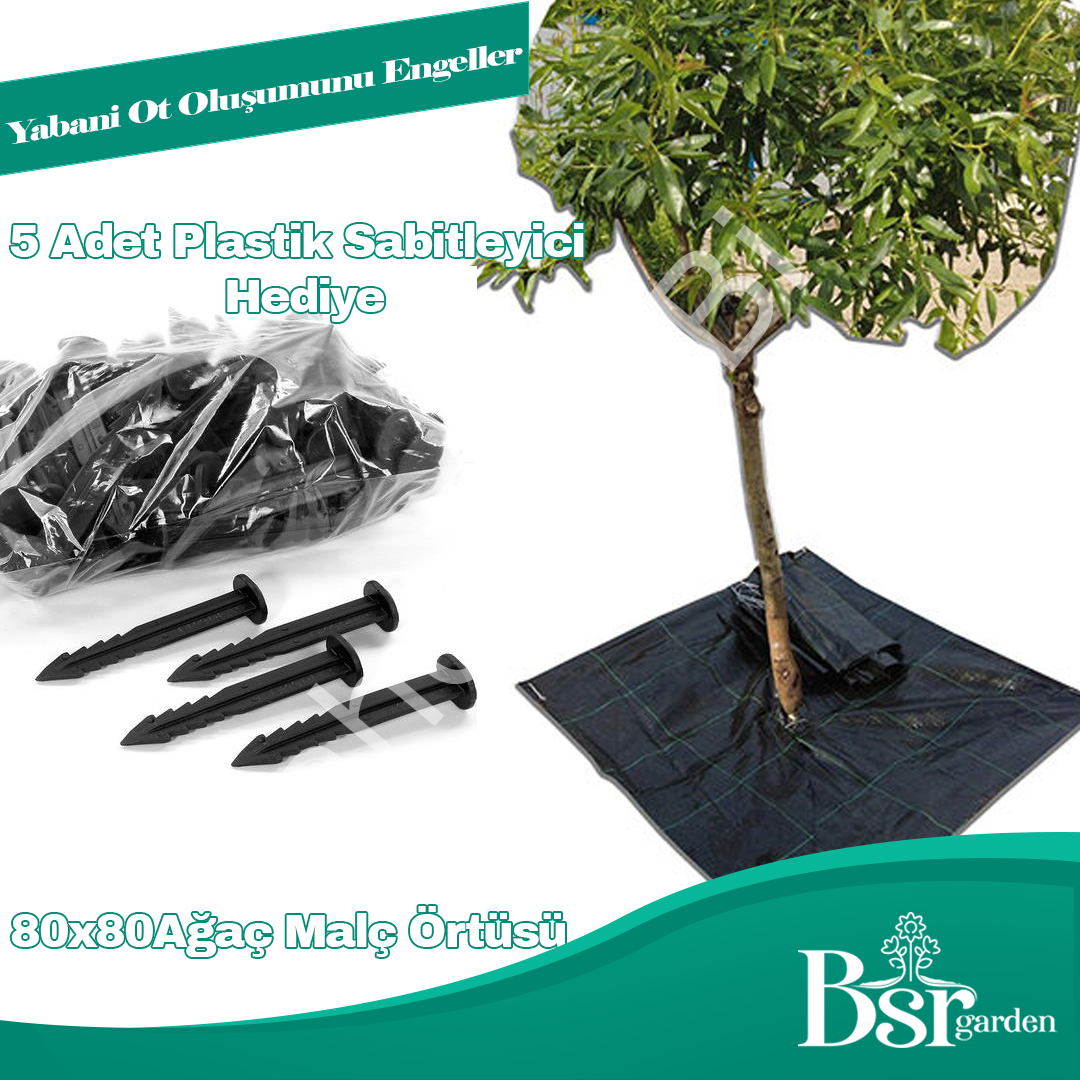 Ağaç Taban Örtüsü 80x80 10 Adet Bsr Garden