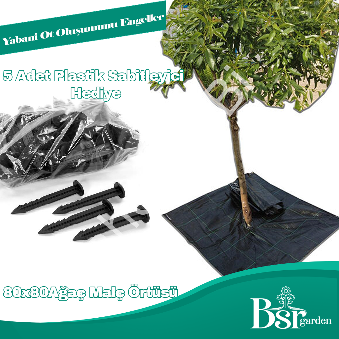 Ağaç Taban Örtüsü 80x80 20 Adet Bsr Garden