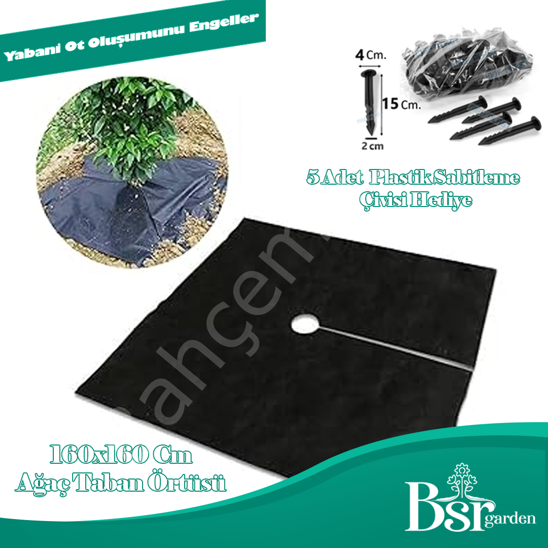 Ağaç Taban Örtüsü 160x160 1 Adet Bsr Garden
