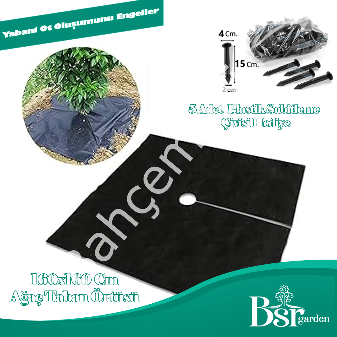 Ağaç Taban Örtüsü 160x160 50 Adet Bsr Garden