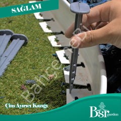 Çim Sınırlandırıcı Sabitleme Kazığı / Çivisi 100 Adet Bsr Garden