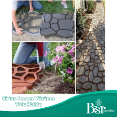 1  Adet Bahçe Taş Kalıp Beton Kalıbı Zemin Kaplama Kalıbı 42x40 Cm Sirius Desen / Bsr Garden
