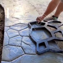 1  Adet Bahçe Taş Kalıp Beton Kalıbı Zemin Kaplama Kalıbı 42x40 Cm Sirius Desen / Bsr Garden