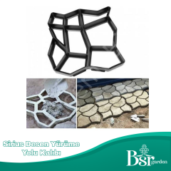 1  Adet Bahçe Taş Kalıp Beton Kalıbı Zemin Kaplama Kalıbı 42x40 Cm Sirius Desen / Bsr Garden