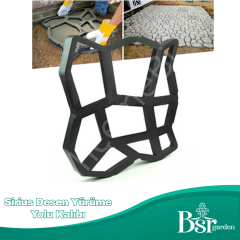 1  Adet Bahçe Taş Kalıp Beton Kalıbı Zemin Kaplama Kalıbı 42x40 Cm Sirius Desen / Bsr Garden