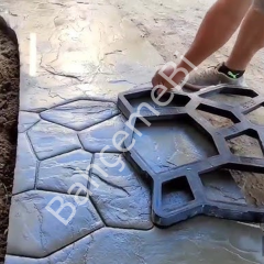 3  Adet Bahçe Taş Kalıp Beton Kalıbı Zemin Kaplama Kalıbı 42x40 Cm Sirius Desen / Bsr Garden