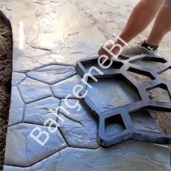 8 Adet Bahçe Taş Kalıp Beton Kalıbı Zemin Kaplama Kalıbı 42x40 Cm Sirius Desen / Bsr Garden