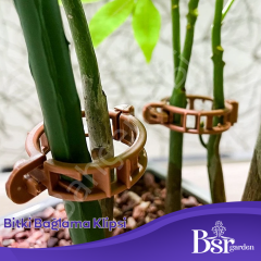 Bitki Klipsi - Domates Klipsi 250 Adet 25 Mm Gövde Sarmaşık Bitki Bağlama Kelepçesi, Kahverengi / Bsr Garden