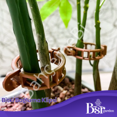 Bitki Klipsi - Domates Klipsi 1000 Adet 25 Mm Gövde Sarmaşık Bitki Bağlama Kelepçesi, Kahverengi / Bsr Garden