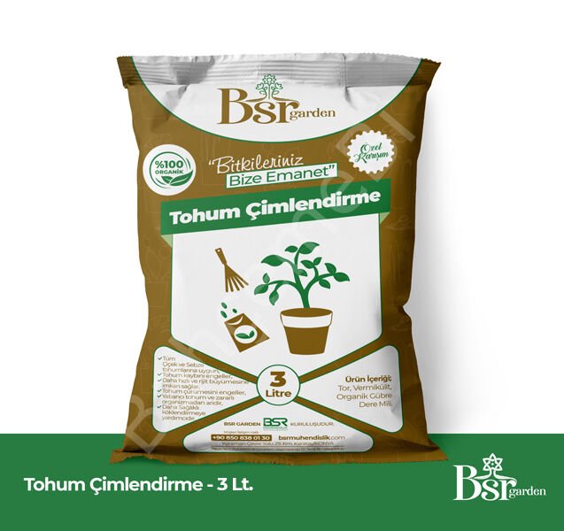 Tohum Çimlendirme Toprağı 3 Litre Bsr Garden