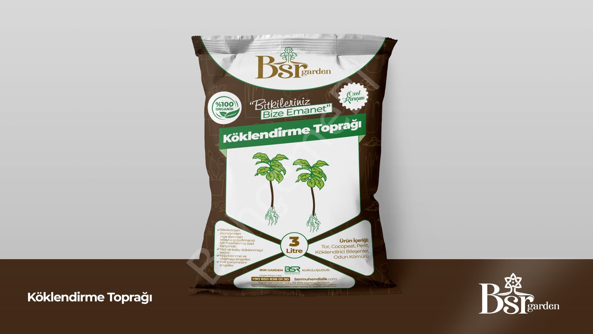 Bitki Köklendirme Toprağı 3 Lİtre Bsr Garden