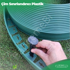 Çim Sınırlayıcı Esnek 25 MT YEŞİL Çim Ayırıcı