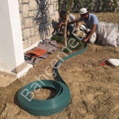 Çim Sınırlayıcı Esnek 20 MT YEŞİL Çim Ayırıcı