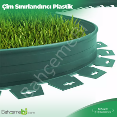 Çim Sınırlayıcı Esnek 20 MT YEŞİL Çim Ayırıcı