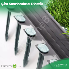 Çim Sınırlayıcı Esnek 25 MT SİYAH Çim Ayırıcı