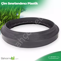 Çim Sınırlayıcı Esnek 5 MT SİYAH  Çim Ayırıcı