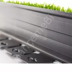 Çim Sınırlayıcı Düz 25 MT Siyah-Çim Ayırıcı / 2,5 Metre X 10 Adet