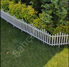 Beyaz Dekoratif Bahçe Çiti Plastik Çit Peyzaj Koruma Panel Çit 1 Adet 59 Cm Bsr Garden