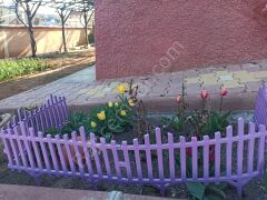 Mor Dekoratif Bahçe Çiti Plastik Çit Peyzaj Koruma Panel Çit 1 Adet 59 Cm Bsr Garden