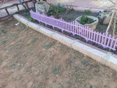 Mor Dekoratif Bahçe Çiti Plastik Çit Peyzaj Koruma Panel Çit 1 Adet 59 Cm Bsr Garden