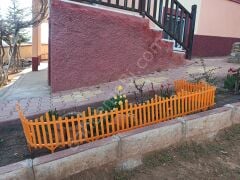 Turuncu Dekoratif Bahçe Çiti Plastik Çit Peyzaj Koruma Panel Çit 1 Adet 59 Cm Bsr Garden