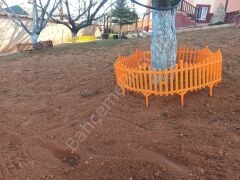 Turuncu Dekoratif Bahçe Çiti Plastik Çit Peyzaj Koruma Panel Çit 1 Adet 59 Cm Bsr Garden