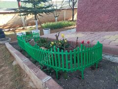 Yeşil Dekoratif Bahçe Çiti Plastik Çit Peyzaj Koruma Panel Çit 1 Adet 59 Cm Bsr Garden