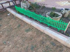 Yeşil Dekoratif Bahçe Çiti Plastik Çit Peyzaj Koruma Panel Çit 1 Adet 59 Cm Bsr Garden