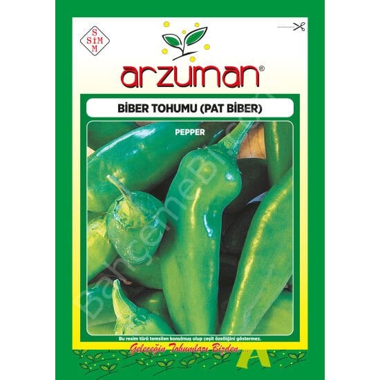 Arzuman Pat Biber – Koyu Yeşil Tohumu – 10 Gr