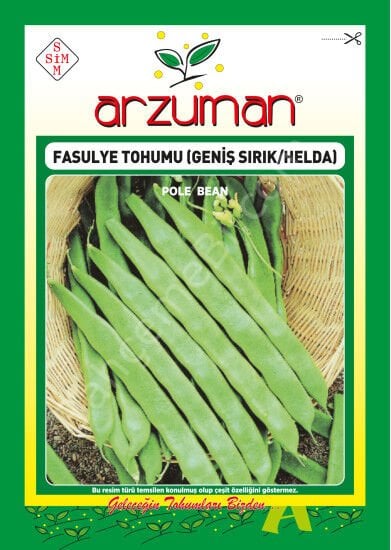 Fasulye Tohumu (Geniş Sırık - Helda Tipi) – 50 Gr – Arzuman