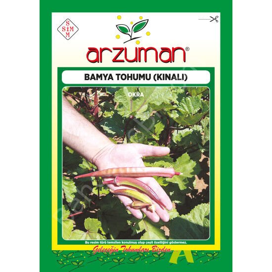 Kınalı Bamya Tohumu 25 Gr –Arzuman