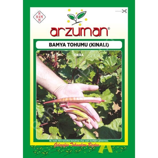 Kınalı Bamya Tohumu 25 Gr –Arzuman