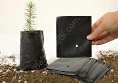 Fide Fidan Poşeti 9x11 cm – UV Katkılı, Körüksüz, 10’lu Paket