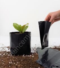 Fide Fidan Poşeti 9x15 cm – UV Katkılı, Körüksüz, 10’lu Paket