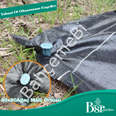 Ağaç Taban Örtüsü 80x80 100 Adet Bsr Garden