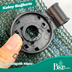Siyah Gölgelik Klipsi 1000 Adet Bsr Garden