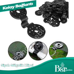 Siyah Gölgelik Tokası / Klipsi 10 Adet Bsr Garden
