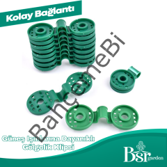 Yeşil Gölgelik Klipsi UV Katkılı 1000 Adet Bsr Garden