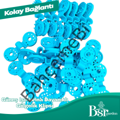 Mavi Gölgelik Klipsi UV Katkılı 1000 Adet Bsr Garden