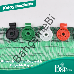 Karışık Renk Gölgelik Klipsi UV Katkılı 1000 Adet Bsr Garden