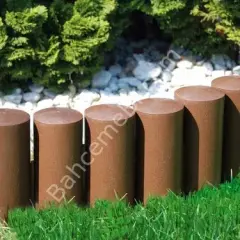 Ahşap Görünümlü Çim Bordürü  / Çim Ayırıcı - 1 Adet / 23 Cm BSR Garden
