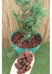 Kırmızı Pomza Taşı 10 KG (12–18 mm) – Dekoratif Lav Taşı ve Tarım Pomzası BSR Garden