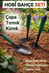 YBA 3’lü Bahçe Seti – Çapa, Tırmık ve Kürek Hobi Seti